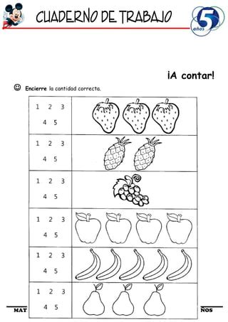 Cuaderno De Trabajo I A Os Matematica Pdf