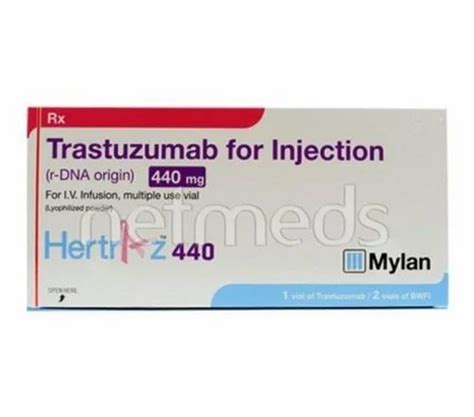 Hertraz 440 Mg Trastuzumab Injection Mylan Pharmaceuticals 1 Vial At