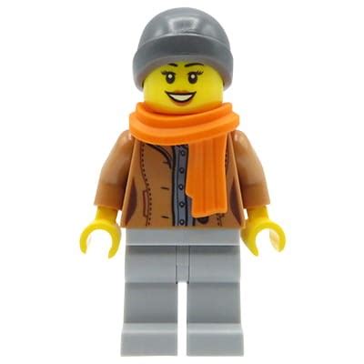 Lego City Minifigure Woman Mother In Winter Clothes Extra Extra