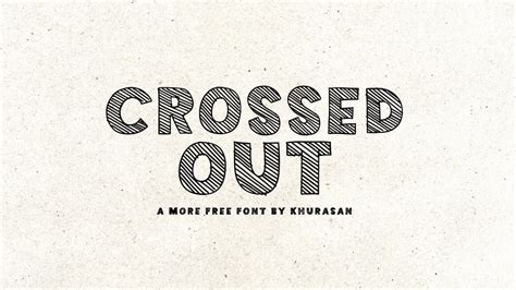 Crossed Out: A Captivating Hatched Font | MyFontLib