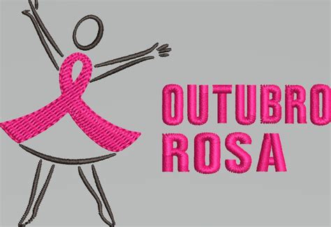 Matriz De Bordado Simbolo Outubro Rosa 2 Elo7