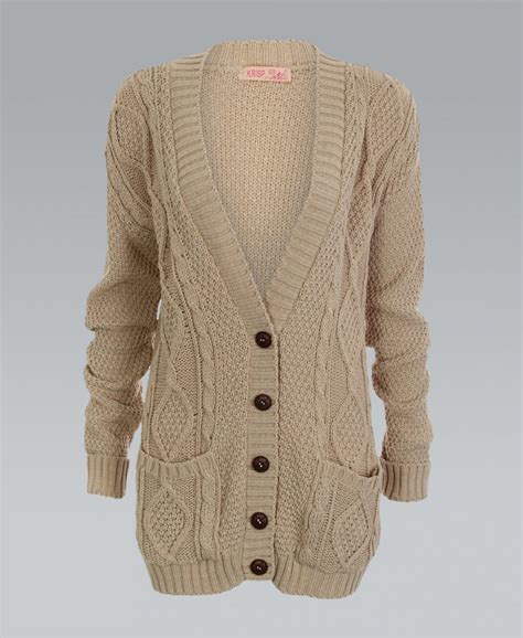 Chunky Knit Cardigan With Buttons Best Sale