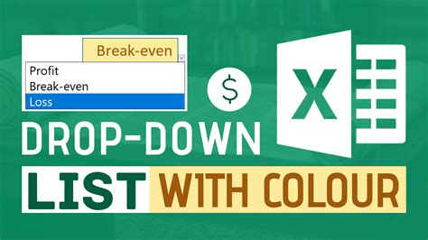 How To Make Drop Down List With Color In Excel Templates Sample