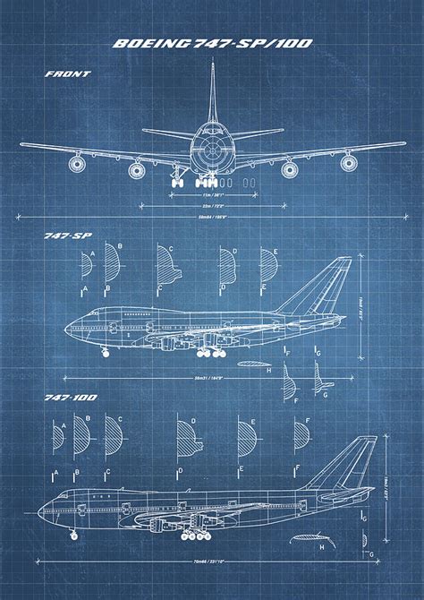 747 Airplane Blueprints