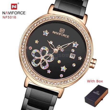 Naviforce Nf Luxury Brand Stainless Steel Female Watch Rose Gold