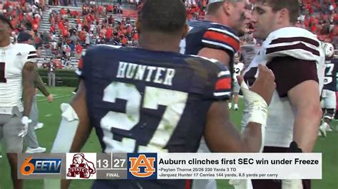 Auburn Hugh Freeze Earns First SEC Win As They Defeat Mississippi