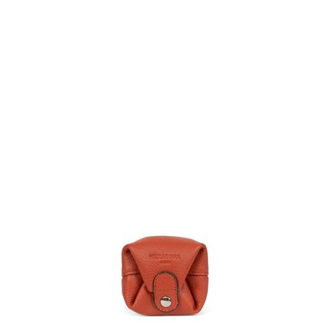 Porte Monnaie Cuir Confort Orange Faye Suisses