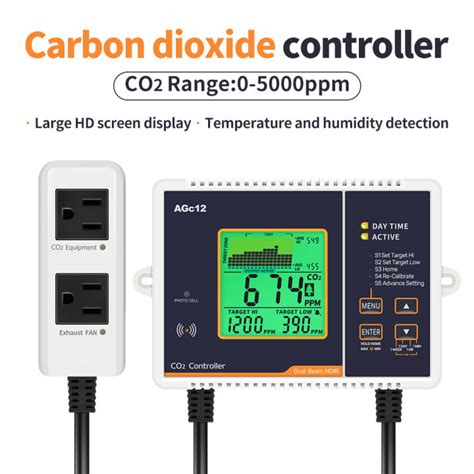 Agc Carbon Dioxide Controller Detector Automatic Co Concentration