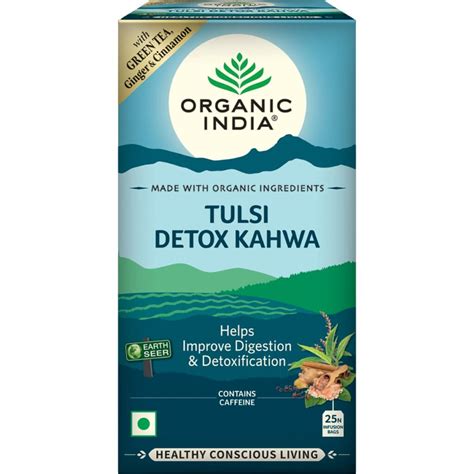 Tulsi Detox Kahwa 25 Tea Bags Organic India AyurShop