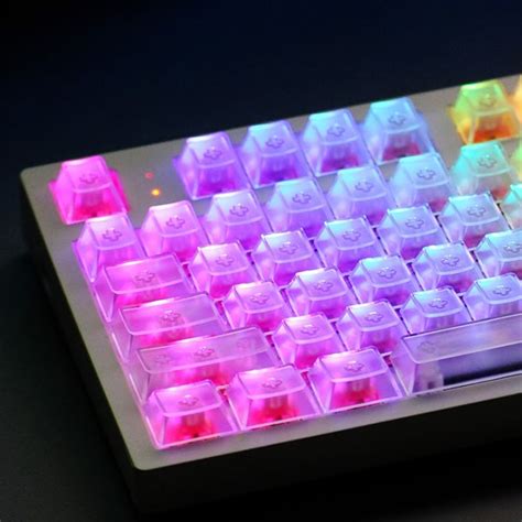 Transparent Blank Clear Keycaps Oem Profile Abs Keycap For Mx