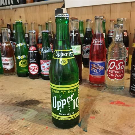 Vintage Upper 10 Soda Bottle Full Objetos Vintage Soda Publicidad