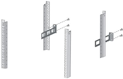 Rack Mounting By Using Front And Rear Mounting Brackets