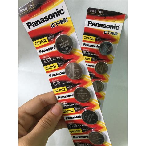 Vỉ 2 Viên Pin Panasonic CR2032 CR2025 CR2016 CR1632 CR1220 3V