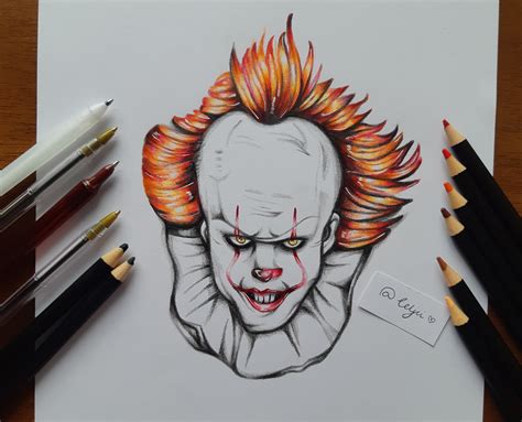 Pennywise pencil sketch! : r/ItTheMovie