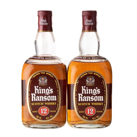 Kings Ransom 12 Años Blended Scotch Whisky Piezas 2 En