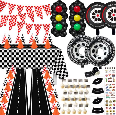 Race Car Party Supplies Traffic Cones With Holes On Top