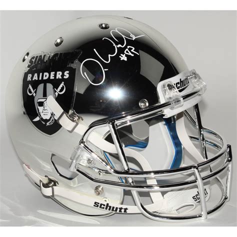 Darren Waller Signed Raiders Full Size Chrome Helmet Inscribed Viva