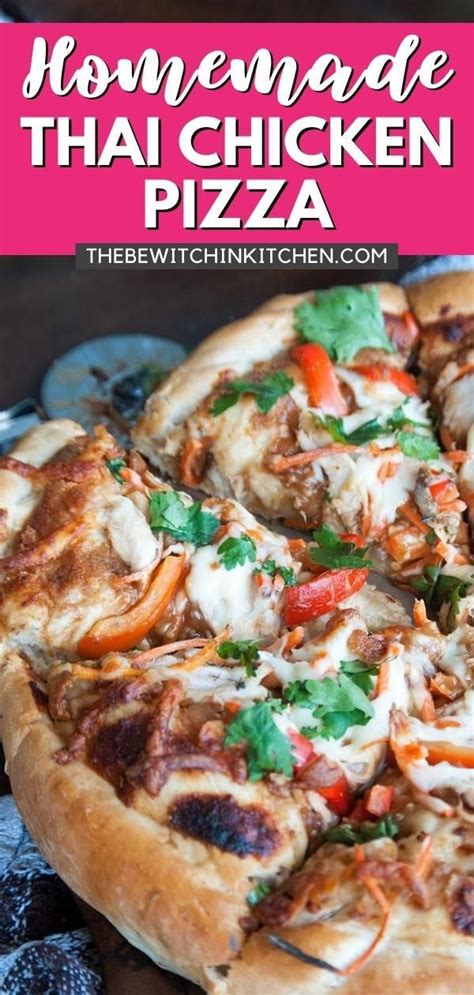 Homemade Thai Chicken Pizza Recipe