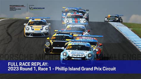 Porsche Michelin Sprint Challenge 2023 Round 1 Race 1 Phillip Island