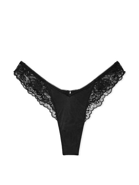 Buy Crotchless Lace Strappy Thong Panty Order Panties Online 5000004903 Victorias Secret Us