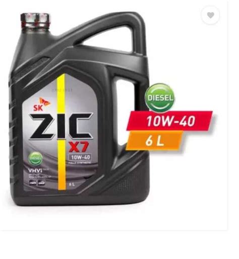 SK ZIC X7 10W-40 Diesel Fully Synthetic CI-4/SL 6 Litres | Shopee ...