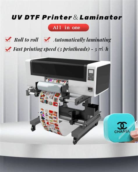 UV DTF Printer Roll Laminator A3 Printing Machine Stickers Printer