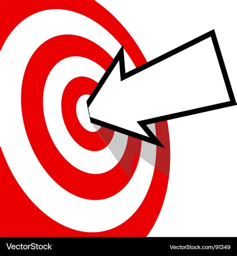 Target Arrow Royalty Free Vector Image Vectorstock