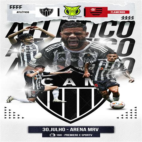 Flyer esportivo brasileirão atlético mg stories download 64375