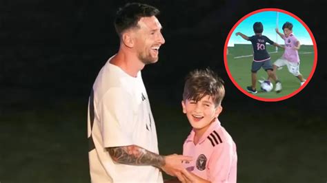 Thiago Messi Edad Y En Qué Equipo Juega El Hijo Mayor De Lionel Messi Y Antonela Roccuzzo