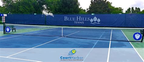 Custom Tennis Windscreens - CourtHarbor - Patented Tennis Court and Facility Branding