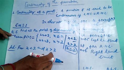 2 Maths Part2 Unit5 Continuity Left Hand Limitandright Hand Limit Very