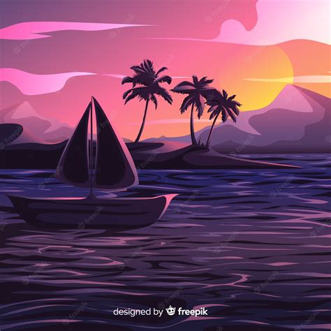 Free Vector | Beach background