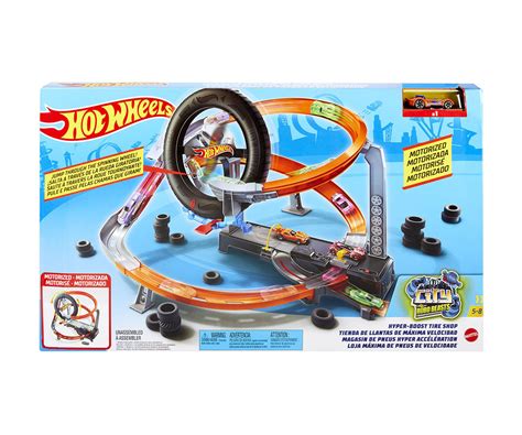 Детска играчка Hot Wheels City vs Robo Beasts Комплект магазин за автомобилни гуми КОМСЕД