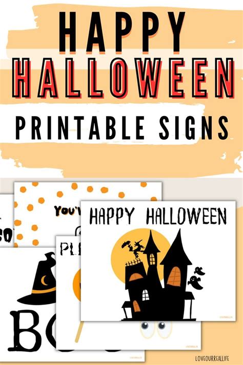 Printable happy halloween sign 19 free printables – Artofit