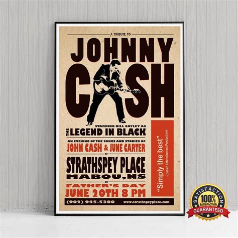 Vintage Johnny Cash Poster Johnny Cash Prints Johnny Cash Etsy