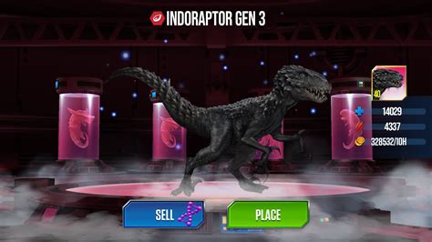 New Indoraptor Concept Gen 3 Dino Will Be Awesome Jurassic World The Game Youtube