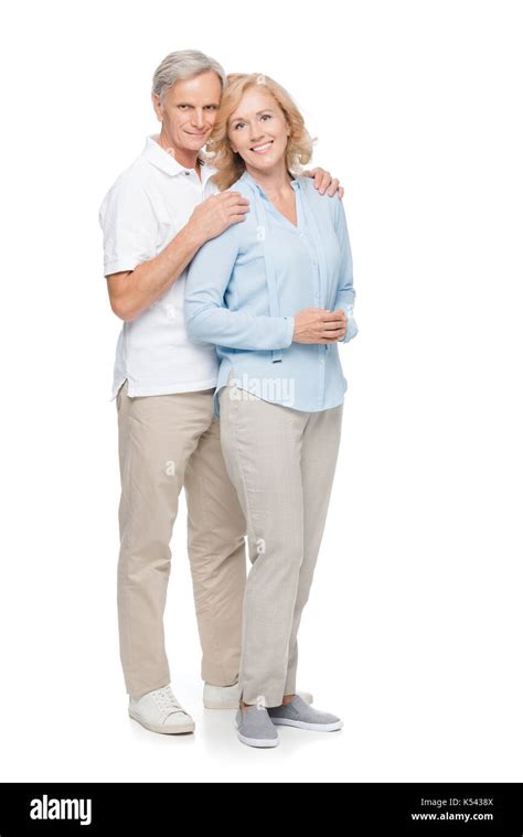 Mature Couple Embracing Stock Photo Alamy
