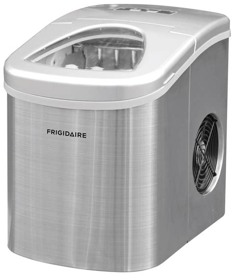 Frigidaire Compact 26-lb Countertop Ice Maker Stainless Steel-EFIC117-SS | Frigidaire