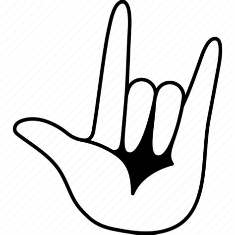 Hand, i, love, you, sign icon - Download on Iconfinder