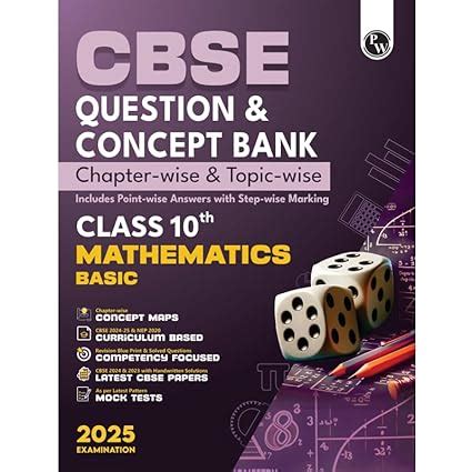 PW CBSE Question And Concept Bank QCB Class 10 Mathematics Basic