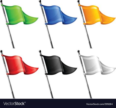 Triangle Flags Royalty Free Vector Image Vectorstock