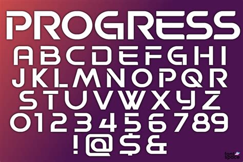 Progress Font Vladimir Nikolic Fontspace