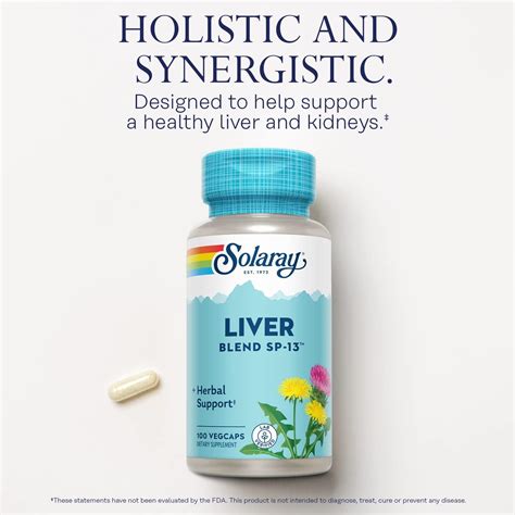 Solaray Liver Blend Sp Vegcaps For Optimal Liver Health