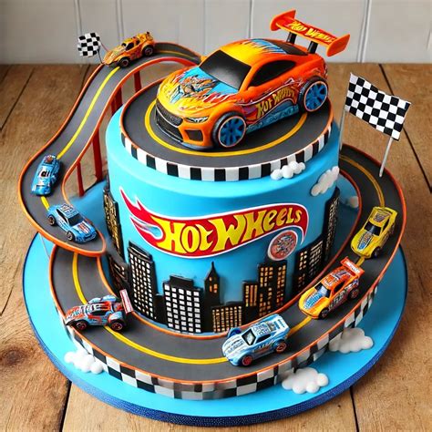 Hot Wheels Birthday Cake Images 6