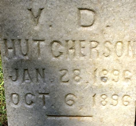 V D Hutcherson 1896 1896 Mémorial Find a Grave