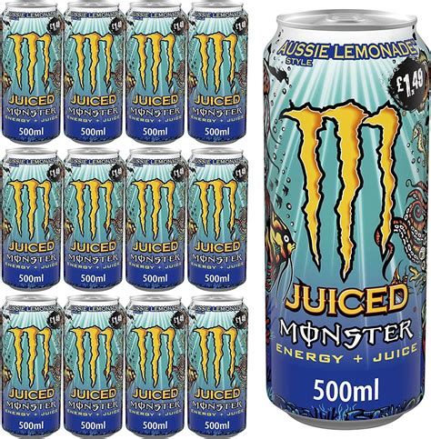 Monster Energy Aussie Style Lemonade 500ml Pm Pack Of 12 500 Ml Buy