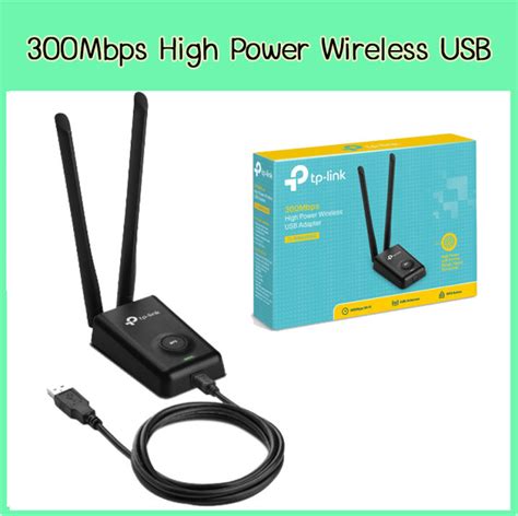 TP Link ยเอสบไวไฟ 300Mbps High Power Wireless USB Adapter รน TL