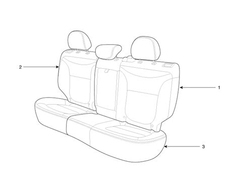 Kia Soul Rear Seat Assembly Component Location Rear Seat Body