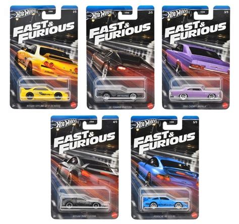 HOT WHEELS FAST FURIOUS 2024 Zestaw 5 Autek HRW51 55 194735187362 Cena Opinie Samochody