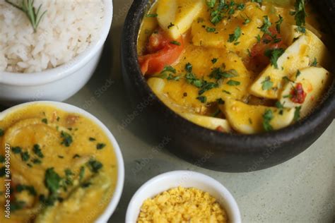 Uma explosão de sabores tropicais Deliciosa moqueca vegana palmito